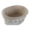 Basket set Home ESPRIT White Beige wicker 36 x 29 x 15 cm (3 Pieces)
