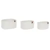 Basket set Home ESPRIT White Modern 25 x 20 x 14 cm (3 Pieces)