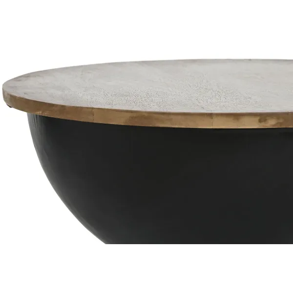 Set of 2 tables Home ESPRIT Metal Mango wood 60 x 60 x 28 cm