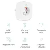 Smart Plug KSIX Smart Energy Slim WIFI 250V White