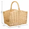 Log basket Alexandra House Living wicker Willow wood 36 x 52 x 49 cm