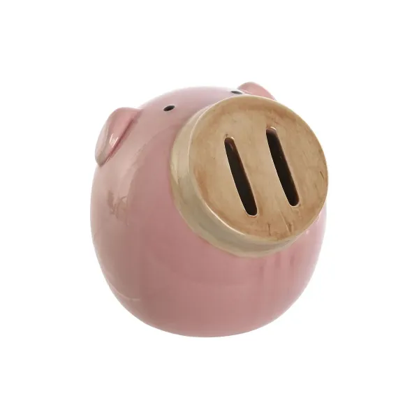 Money box Home ESPRIT Dolomite Pig 13 x 12 x 12 cm