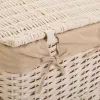 Set of Baskets Alexandra House Living White wicker Willow wood 3 Pieces