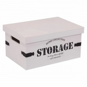 Storage boxes Alexandra House Living White MDF Wood 2 Pieces