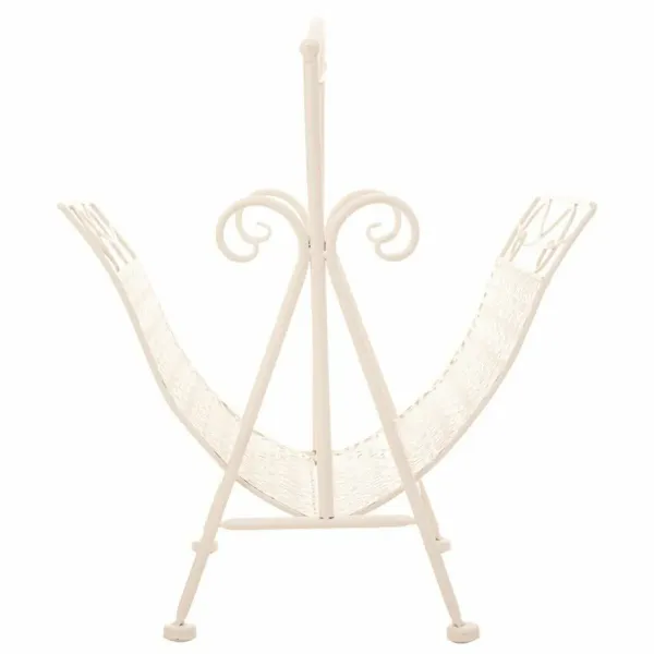 Magazine rack Alexandra House Living White Ironwork 36 x 33 x 38 cm