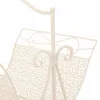 Magazine rack Alexandra House Living White Ironwork 36 x 33 x 38 cm