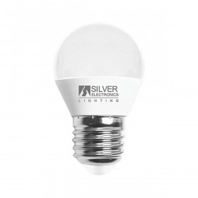 Spherical LED Light Bulb Silver Electronics 960727 E27 7W