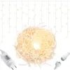 Christmas LED Curtain Lights Springos CL0317, 300 LED, Warm White