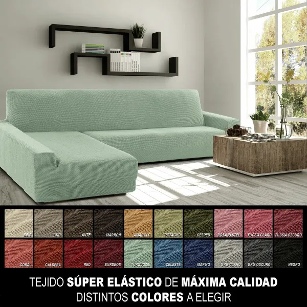 Cover for chaise longue with long left arm Sofaskins NIAGARA 210 - 340 cm