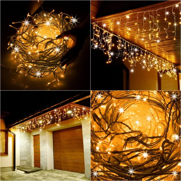 Kalėdinė LED užuolaidų girlianda Springos CL0331 12 m