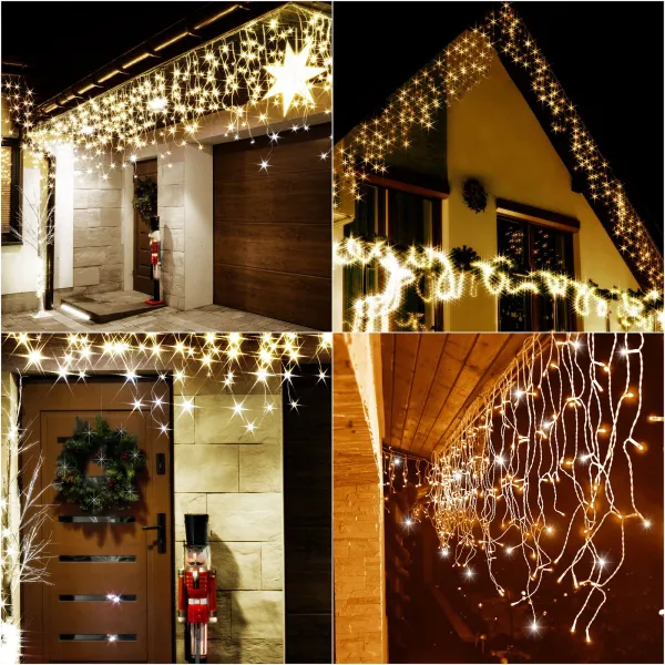 Christmas LED Curtain Lights Springos CL0331 12 m