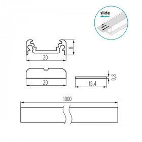 Aluminium profile PROFILO