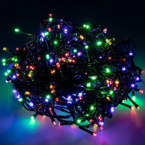 Christmas tree lights 25.5 m multicolor 300 LED Christmas lighting IP44