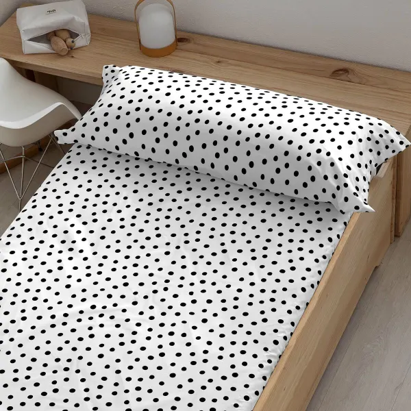 Apsitempianti paklodė Kids&Cotton Kibo Juoda Lova 90 90 x 200 cm