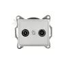 Radio/TV loop-through wall socket DOMO