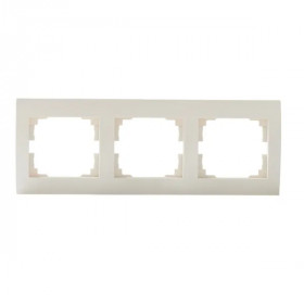 3 Gang Frame Horizontal - with wing LOGI