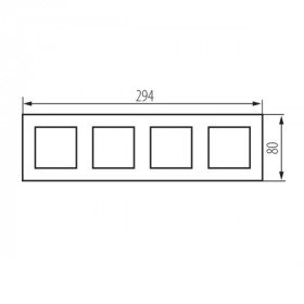 Quadruple frame BIURO