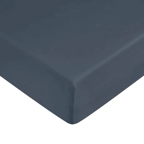 Fitted bottom sheet Decolores Liso Navy Blue 140 x 200 cm