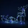 CL1225 LIGHTING REINDEER WITH Sleigh 288 LEDs