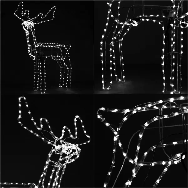 Christmas decoration, reindeer, Springos CL1227 288 Led