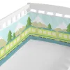 Cot protector HappyFriday Happynois Train Multicolour 210 x 40 cm