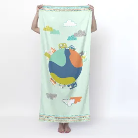 Bath towel HappyFriday Moshi Moshi Holidays Multicolour 70 x 150 cm