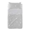 Cot Bedding Set HappyFriday Basic Kids Little star Grey