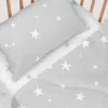 Cot Bedding Set HappyFriday Basic Kids Little star Grey