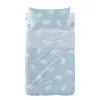 Cot Bedding Set HappyFriday Basic Kids Clouds Blue