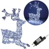 Christmas decoration LED reindeer Springos CL4121 130 LED, cold white