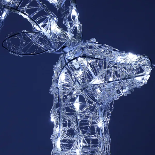 Christmas decoration LED reindeer Springos CL4121 130 LED, cold white