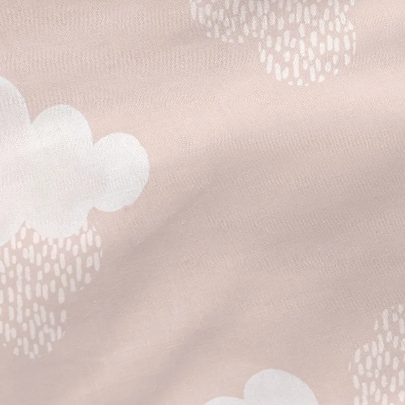 Мешок Nordic без наполнения HappyFriday Basic Kids Clouds Розовый 105 x 200 cm