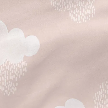 Мешок Nordic без наполнения HappyFriday Basic Kids Clouds Розовый 105 x 200 cm