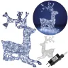 Christmas decoration LED reindeer Springos CL4121 130 LED, cold white