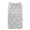 Antklodės užvalkalas be užpildo HappyFriday Basic Kids Clouds Pilka Vaikiška lovytė 2 Dalys