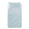 Cot Bedding Set HappyFriday Basic Kids Vichy Blue