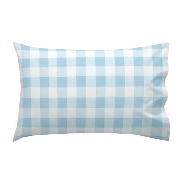 Cot Bedding Set HappyFriday Basic Kids Vichy Blue