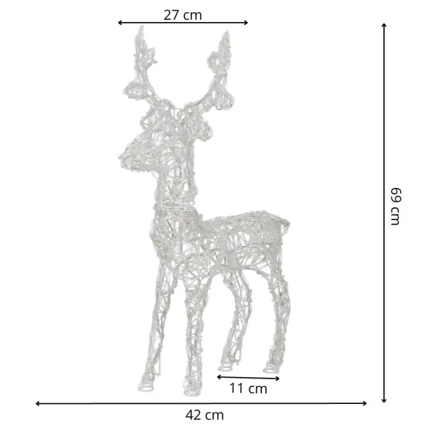 Christmas Decoration LED Reindeer Springos CL4122 100 LED, warm white