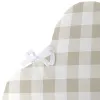 Cot protector HappyFriday Basic Kids Vichy Beige 60 x 40 cm
