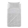 Cot Bedding Set HappyFriday Basic Kids Vichy Grey Baby Crib