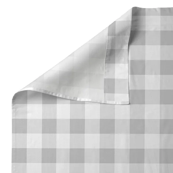 Cot Bedding Set HappyFriday Basic Kids Vichy Grey Baby Crib