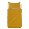 Cot Bedding Set HappyFriday BASIC KIDS Mustard Baby Crib