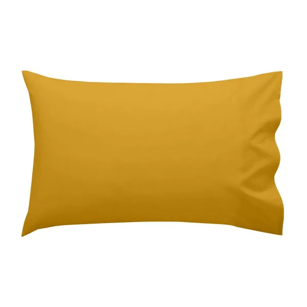Cot Bedding Set HappyFriday BASIC KIDS Mustard Baby Crib