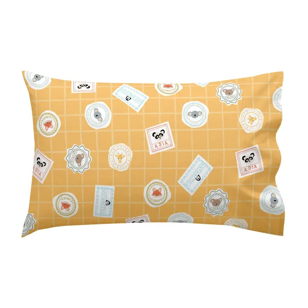 Cot Bedding Set HappyFriday Mr Fox World Trip Multicolour