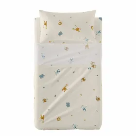Cot Bedding Set HappyFriday  HF Mini Animals Multicolour
