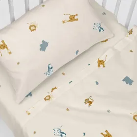 Cot Bedding Set HappyFriday  HF Mini Animals Multicolour