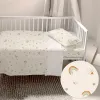 Cot Bedding Set HappyFriday HF Mini Iris Multicolour Baby Crib