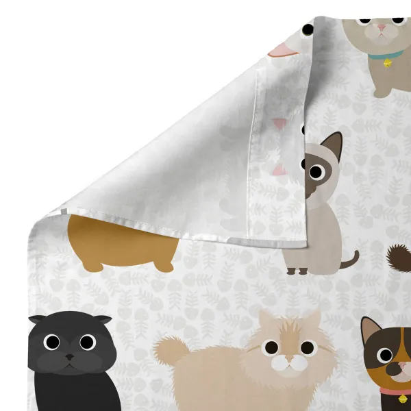 Cot Bedding Set HappyFriday Mr Fox Cats Multicolour Baby Crib