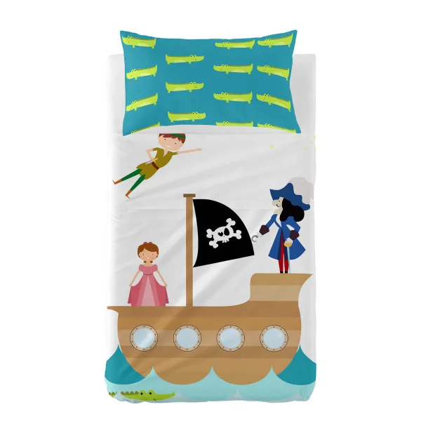 Cot Bedding Set HappyFriday Mr Fox Flying Boy Multicolour Baby Crib