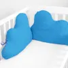 Cot protector HappyFriday Basic Kids Cloud Turquoise 60 x 40 cm